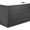 OC Office Furniture | Reception Desk with White Glass Transaction Counter