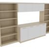 OC Office Furniture | Storage Credenza with Bookcases and Hutch