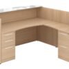 OC Office Furniture | L Shaped Reception Desk with Drawers