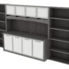 OC Office Furniture | Credenza Wall Unit with Hutch and Bookcases OC Office Furniture | Credenza Wall Unit with Hutch and Bookcases