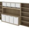 OC Office Furniture | Credenza Wall Unit with Hutch and Bookcases OC Office Furniture | Credenza Wall Unit with Hutch and Bookcases