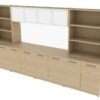 OC Office Furniture | Credenza Wall Unit with Bookcases and Hutch