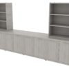 OC Office Furniture | Credenza Wall Unit with Open Shelf Storage