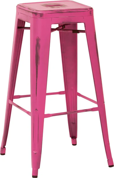 bristow 30 metal stool antique turquoise 4 pack brw3030a4 antique pink 29404062154903 grande
