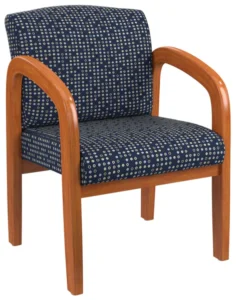 Work Smart Medium Oak Finish Wood Visitors Chair [WD380]