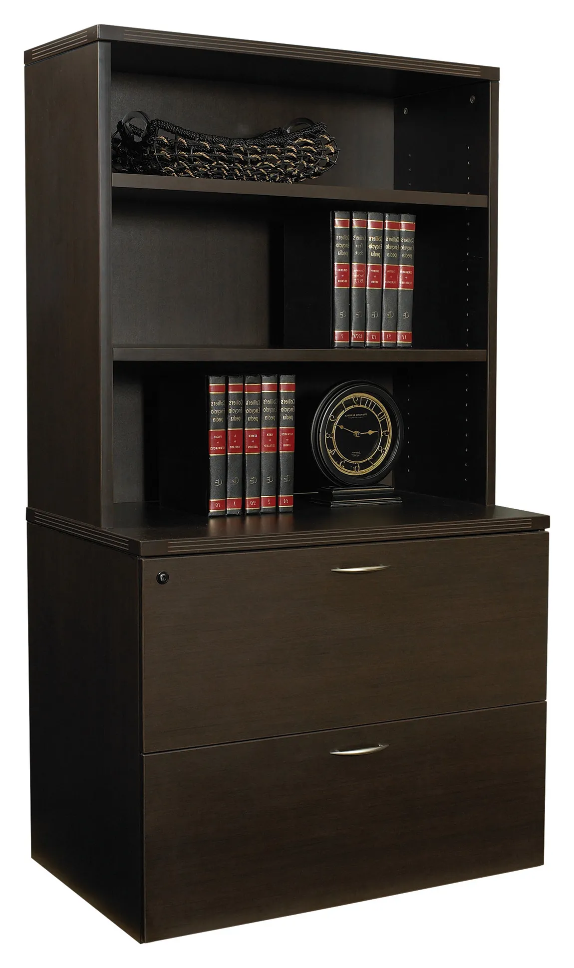 19492 lateral file cabinet with hutch 2