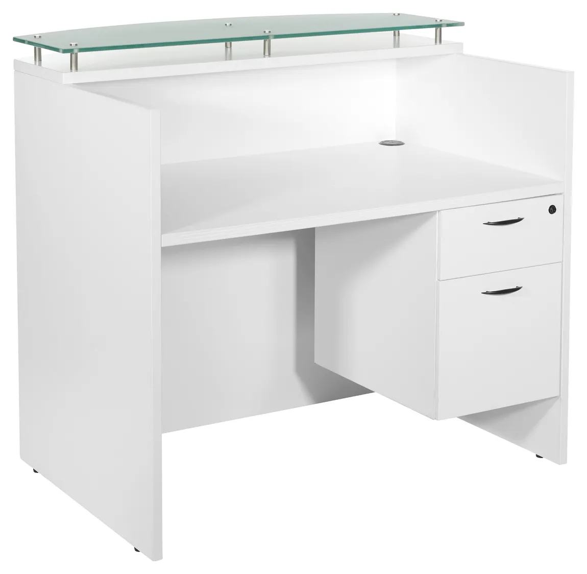 20170 small reception desk with drawers 2