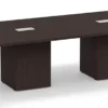 OC Office Furniture | Boat Shaped Conference Table with Cube Base