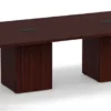 OC Office Furniture | Boat Shaped Conference Table with Cube Base