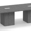 OC Office Furniture | Boat Shaped Conference Table with Cube Base