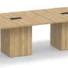 OC Office Furniture | Boat Shaped Conference Table with Cube Base