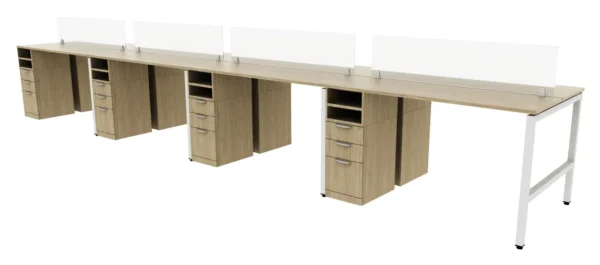 8 Person Standing Height Workstation - Image 2