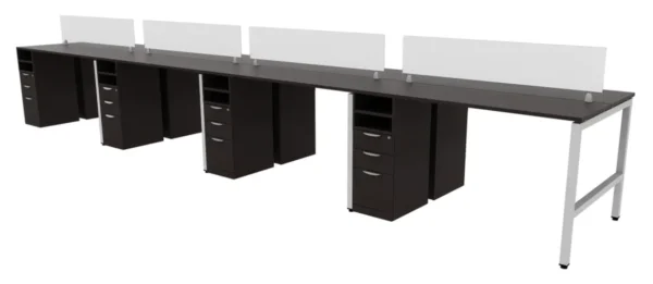 8 Person Standing Height Workstation - Image 3