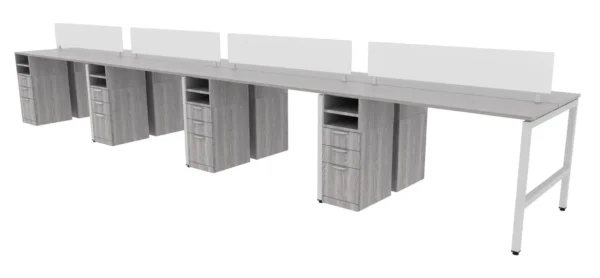 8 Person Standing Height Workstation - Image 4