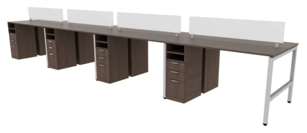 8 Person Standing Height Workstation - Image 5