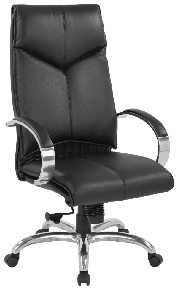 21630 leather high back conference room chair 1