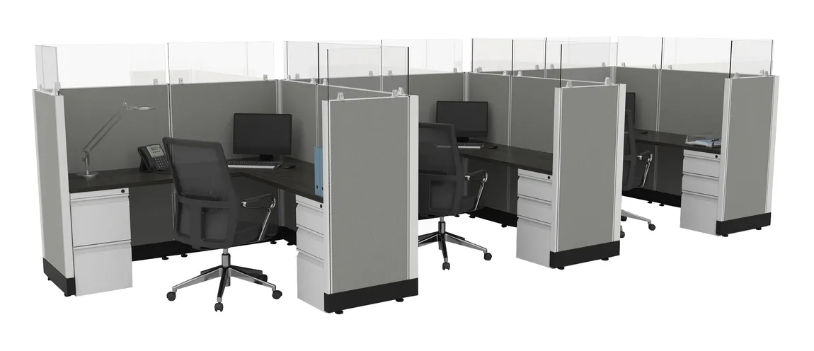 28363 3 person cubicle with power 1