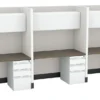 28534 4 person call center cubicle with power 4