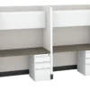 28534 4 person call center cubicle with power 5
