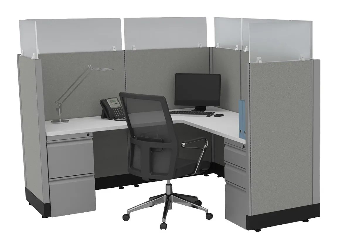26136 l shaped cubicle workstation 1