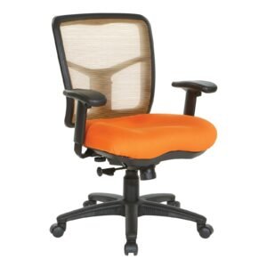 Office Star Pro-Line II Orange Air Mist Mesh Back Task Chair