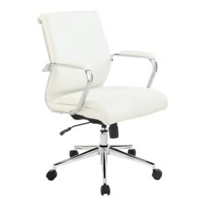 Office Star Pro-Line II Mid Back Silver Ion Fabric Managers Chair