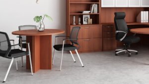 Friant Axiom Stackable Mesh Guest Chair with Sled Base (Set of 2)