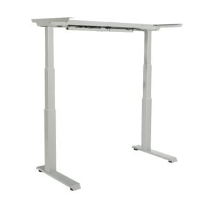 Office Star 3-Stage 2-Leg Electric Desk Base with Memory Handset