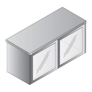 Office Star Open Wall-Mount Hutch without Doors