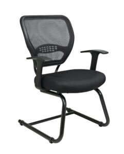 Office Star SPACE Seating Professional AirGrid Back Guest Chair with Sled Base