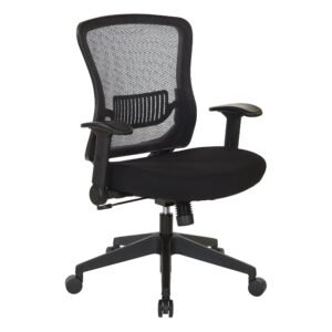 SPACE Seating Dark Air Grid® Back & Seat Managers Chair with Flip Arms