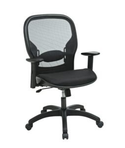 Office Star Deluxe Screen Back Chair with Mesh Seat