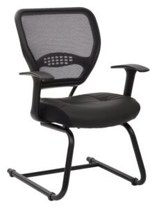SPACE Seating Professional Air Grid® Visitors Chair, Black