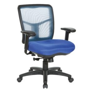 Office Star Pro-Line II Air Mist Mesh Back Task Chair in Blue