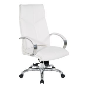 Office Star Pro-Line II Deluxe High Back Executive Chair, Dillon Snow