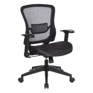 Office Star SPACE Dark Air Grid® Manager's Chair with Mesh Seat