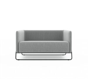 Friant Hanno Metal Frame Two-Seat Loveseat