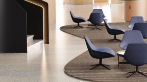 Friant Harlo Sculptural Lounge Chair – Swivel or Sled Base