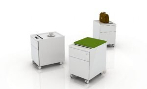 Friant My-Hite Mobile Pedestal with Seat Cushion