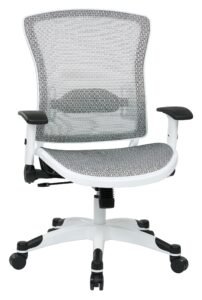 SPACE Seating White Frame Mesh Managers Chair