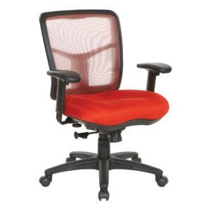 Office Star Air Mist Mesh Back Chair, Red