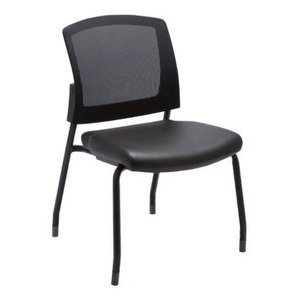 N9NE Baker Stackable Armless Guest Chair, Mesh Back (3129)