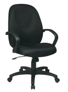 Office Star Executive High Back Fabric Managers Chair with C Arms