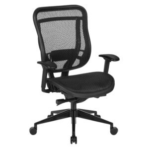 SPACE Seating 818-11G9C18P Mesh Executive Chair with Seat Slider