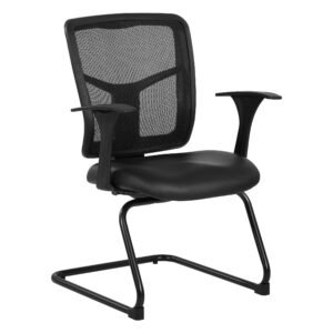 Office Star Pro-Line II 9093B ProGrid Sled Base Visitor Chair