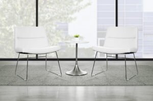 OSP Furniture THP Lounge Chair with Chrome Sled Base