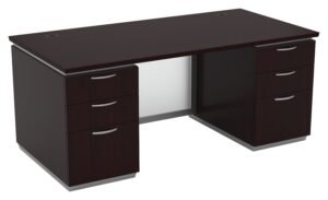 Office Star Tuxedo 72" x 36" Double Pedestal Executive Desk