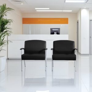 Office Star Work Smart 55099S Antimicrobial Big & Tall Healthcare Guest Chair
