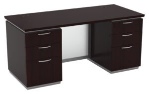 Office Star Tuxedo 66" x 30" Double Pedestal Desk (TYP3)