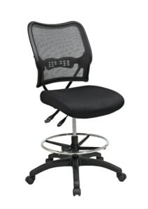 SPACE Seating Deluxe Ergonomic AirGrid Back Drafting Chair